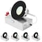 Luxrite 3 Inch LED Recessed Downlights 5CCT 2700K-5000K 10W 800LM Dimmable Wet Rated IC Rated Black, 4PK LR22630 LR22650-4PK - alternate 1